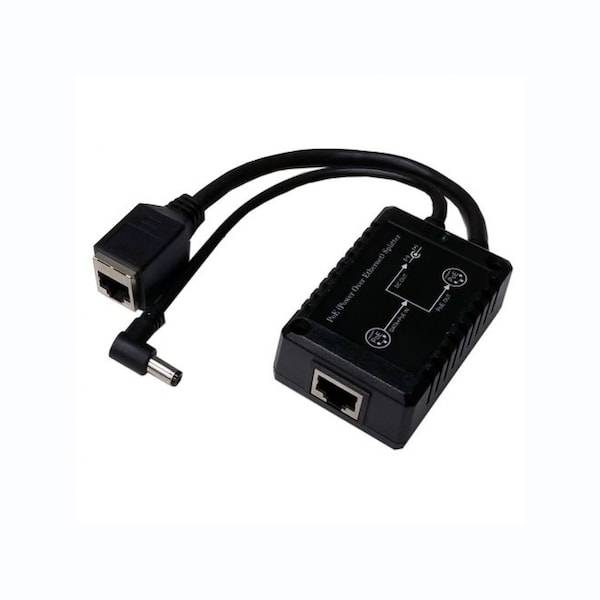 802.3af/at Split, 48V PoE + 12VDC Out, 15W